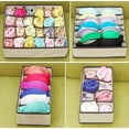 thumbnail image 4 of 6/7/8/24-Compartment Home Underwear Bra Socks Storage Box Holder Organizer Case, 4 of 8