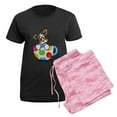 thumbnail image 5 of CafePress - Biewer Yorkie Cup Pajamas - Women's Short Sleeve Print T-Shirt and Pants Dark Cotton Pajama Set, 5 of 7