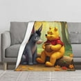 thumbnail image 2 of Winnie The Pooh Printing Bed Blanket, All Seasons Flannel Fleece Blanket, Soft & Warm Plush Blankets for Couch Sofa Bed Camping Travel, 60"x50", 2 of 9