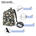 thumbnail image 3 of Fotbe Flowers Mochila de Lona con Estampado, Mochila Duradera, Mochila Versátil de Alta Calidad, Mochila Compacta Vintage-Small, 3 of 5