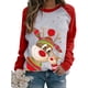 thumbnail image 2 of Camisas Navideñas Para Mujer Blusa de Manga Larga Con Estampado Casual Raglan Odeerbi ODB209661, 2 of 4