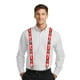 thumbnail image 4 of Tirantes navideños Tirantes de bastón de caramelo para hombre - Tirantes navideños ajustables Tirantes para hombre para pantalones Tirantes rojos - Tirantes navideños, 4 of 4