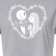 thumbnail image 3 of The Nightmare Before Christmas - Jack Sally Heart - Juniors Cropped Cotton Blend T-Shirt, 3 of 5
