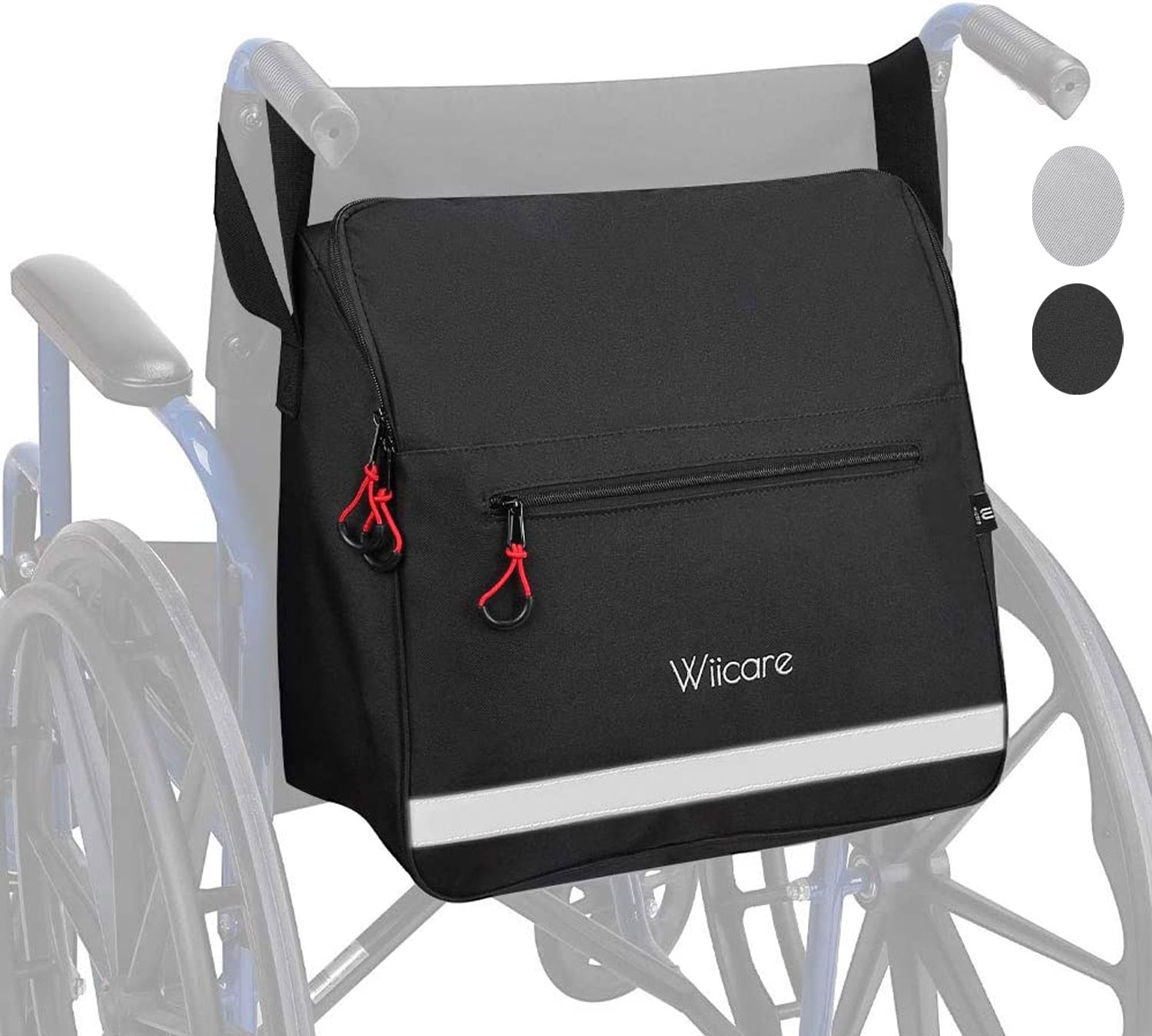 ISSYAUTO Wheelchair Backpack Bag,Wheelchair Bag for Back of Chair,Large Capacity,Oxford Cloth