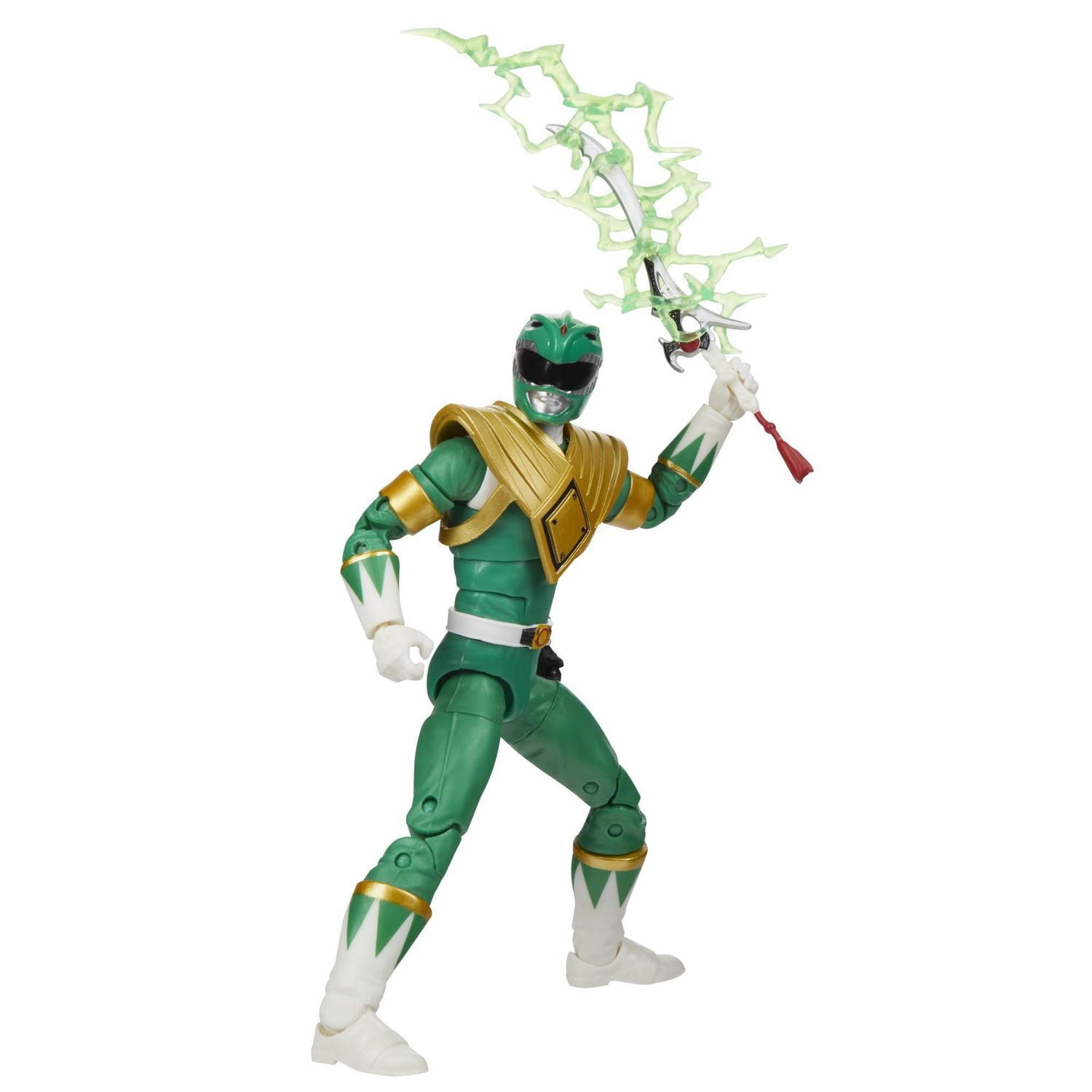 Power Rangers Lightning Collection Mighty Morphin, figurine de collection haut de gamme de 15 cm du Ranger vert, avec accessoires