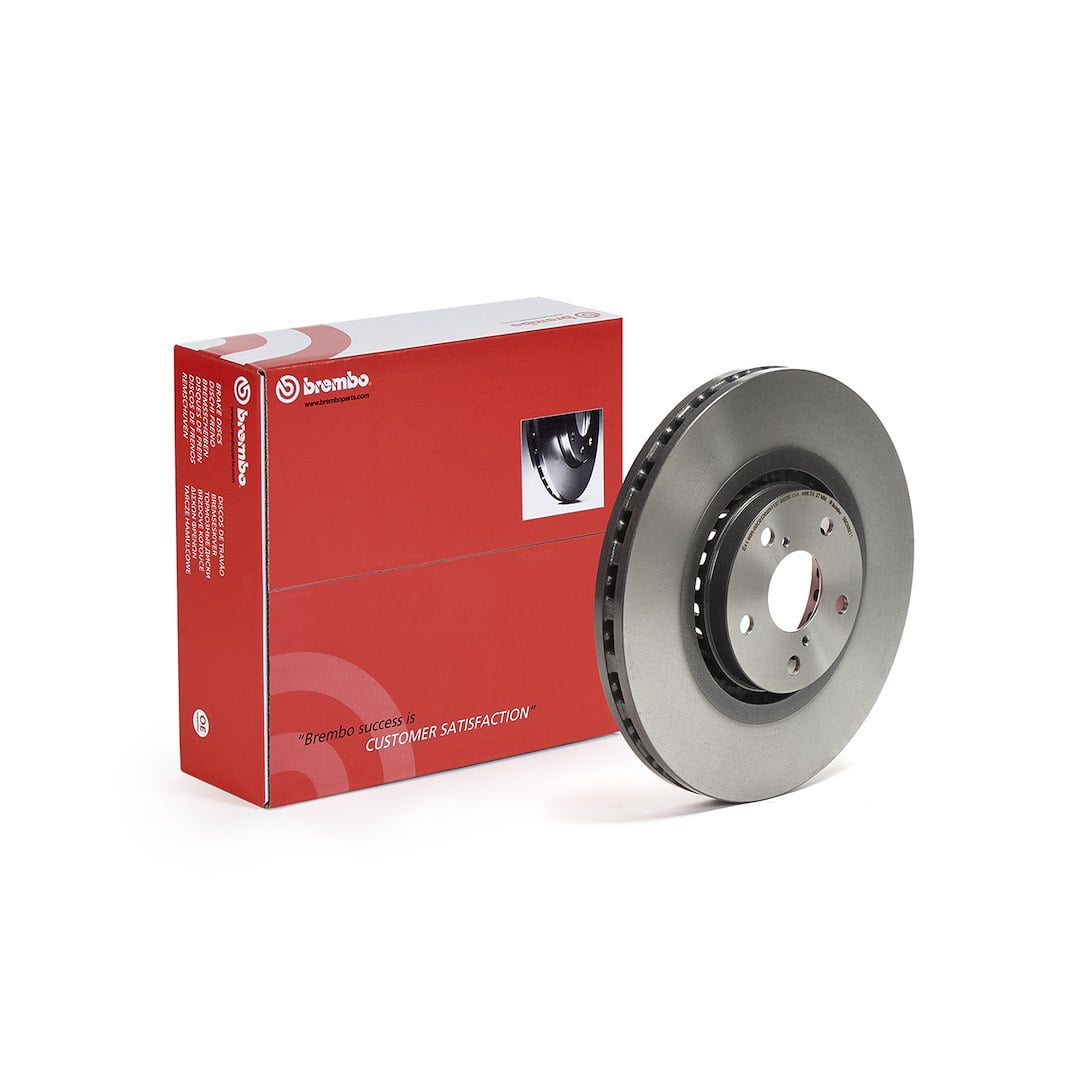 Brembo 09C93211C02; Brake Rotor; Prime; Vented; One Piece Design