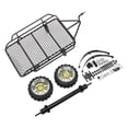 thumbnail image 2 of Trailer Car , RC Small Trailer Decorative Practical Iron Rubber Enough Storage Space  For Ornament Black,Red, 2 of 8