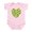 Petal Pink, variant on CafePress - Ginkgo Leaf Heart Infant Bodysuit - Baby Light Bodysuit, Size Newborn - 24 Months