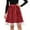 Red, variant on Women's Tennis Skirts Summer Three Layer Elegant Performance Skirt for Contemporary Dancewear Stage Shows with Tiered Flowing Movement for Adult Female Black S