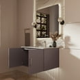 thumbnail image 4 of Geneva 30 in. W Dark Grey Bath Vanity and 30 in. LED Mirror, 4 of 11