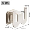thumbnail image 3 of Zapatilla de baño organizador constante - sin taladro solución para colgar en la pared para ordenado, 3 of 11