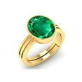 thumbnail image 2 of 7.25 Ratti Panna Stone Original Certified Panna Stone Emerald Ring Adjustable Woman Man Ring, 2 of 3