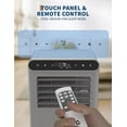 thumbnail image 3 of 8,000 BTU Portable Air Conditioner, 4-In-1 Portable AC Units for Rooms with Fan, Dehumidifier, Cools Up to 350 Sq.Ft. Room Air Conditioner, Remote, Auto Swing, Quite Opration, Timer, Grey, 3 of 7