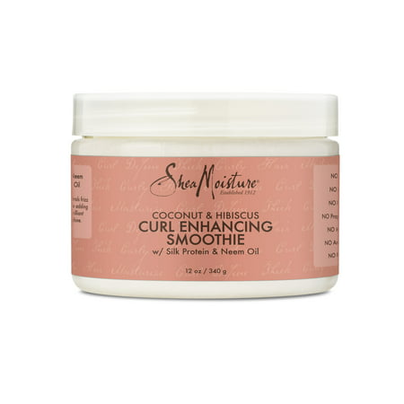 SheaMoisture Coconut & Hibiscus Curl Enhancing Smoothie, 12 (Best Styling Cream For Wavy Hair)