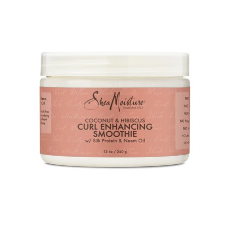 SheaMoisture Coconut & Hibiscus Curl Enhancing Smoothie, 12 (Best Styling Cream For Frizzy Hair)