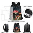 thumbnail image 6 of Uourmeti Durable Fabric 17 Inch Large Capacity Backpack for School Daily Use, Smooth Zipper Adjustable Buckle Student Bookbag, 6 of 6