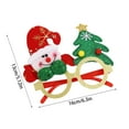 thumbnail image 2 of 1 Pack Christmas Party Glasses, Glitter Christmas Costume Eyeglasses Frame for Holiday Party Decorations, Funny Novelty Unisex Eyewear for Xmas Celebration, Festive Photo Props & Gift Ornaments, 2 of 2