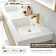 thumbnail image 6 of Palencia 60" Double Sink Wall-Mount Floating Wood Bathroom Vanity No Mirror, 6 of 14