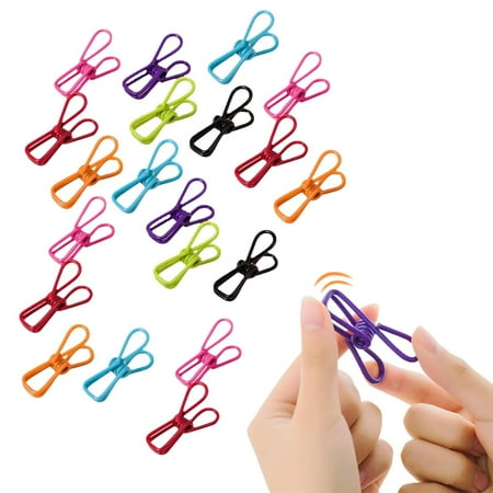 

Christmas Deals Fixing Clip Assorted Chip Bag Clips Utility PVC 2 Inch Coated Colorful Sealer For Sealing Food Paper Holder Clip For Laundry Hanging Kitchen Bags Multipurpose Clothes Pins by BnGAJN