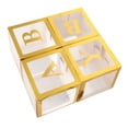 thumbnail image 1 of Decoraciones De Caja De Globos Para Baby Shower, Cajas De Globos Transparentes, Diseño Transparente Con Letras Y Pegatinas Para Decoraciones De Fiesta De Cumpleaños De Propuesta, 1 of 7