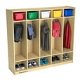 thumbnail image 2 of COAT LOCKER 5 UNIT STRAIGHT SIDES, 2 of 2
