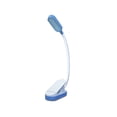thumbnail image 2 of Thinsony Rechargeable Clip-on Reading Work Study Light Adjustable Eye Protect LED Sewing Lamp Dorm Room Tabletop Edge Clamp Lights blue white, 2 of 6