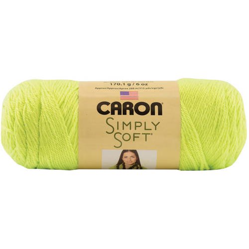 Caron Simply Soft Yarn, Neon Yellow