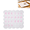 White, variant on Scalloped Edge Tile Arrangement Practice Tray 3D Printed Custom Grid Layout Game Training Board for Desktop Tile Game Practicing