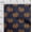 Dark Indigo, variant on oneOone Silk Tabby Fabric Fish Block Print Fabric BTY 42 Inch Wide
