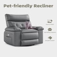 thumbnail image 4 of EastVita Rotating Electric Massage Chair Rocking Chair With Vibration And Heating Function Artificial Leather Single Lazy Sofa With Usb Port Grey, 4 of 8