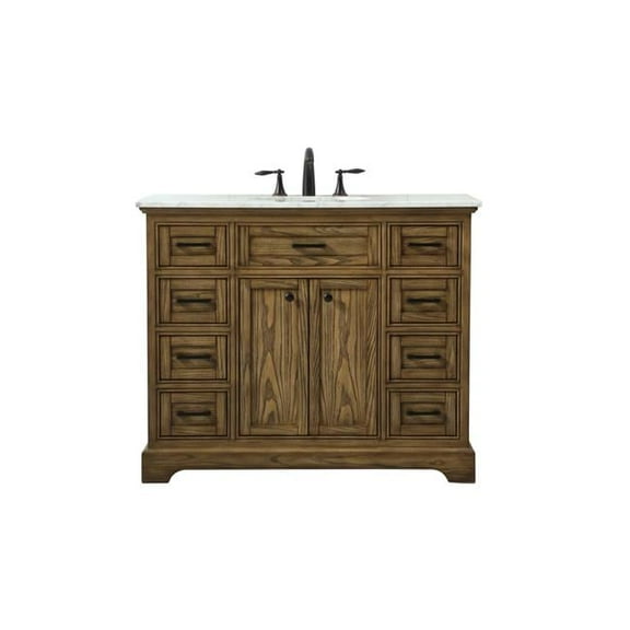 42 in. Single Bathroom Vanity - Driftwood