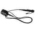 thumbnail image 1 of Leash de surf de doble correa giratoria de acero inoxidable negro de 10 pies Negro 10 pies Sharpla Correa de tabla de surf, 1 of 8