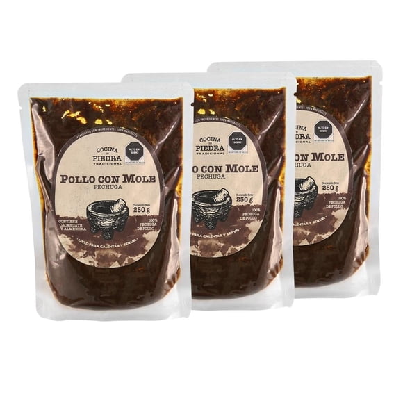 Pollo en Mole Cocina de Piedra 250 g