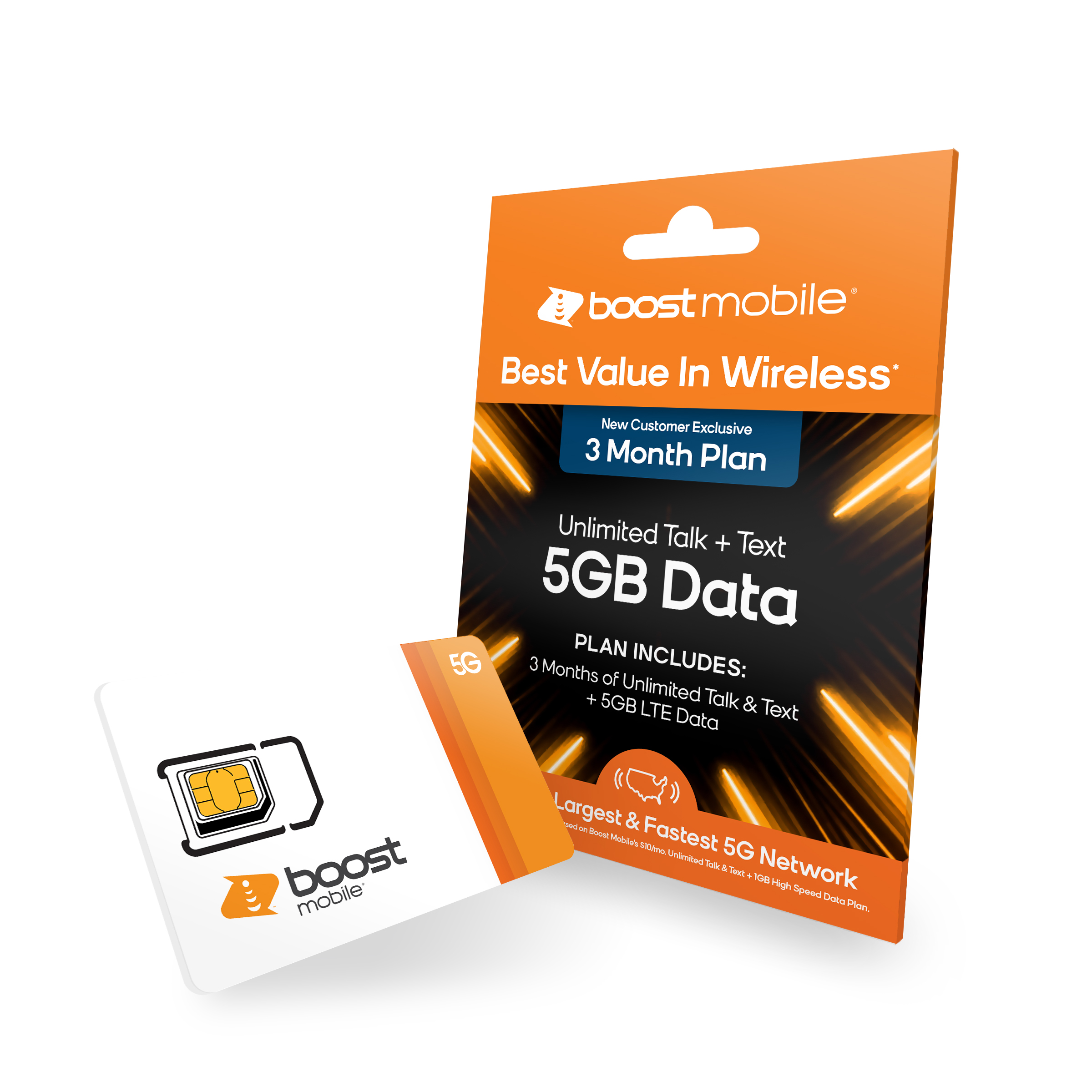 Boost Mobile Preloaded 3mo/5GB SIM Kit - image 2 of 4