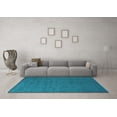 thumbnail image 3 of Ahgly Company Indoor Rectangle Solid Light Blue Modern Area Rugs, 7' x 10', 3 of 4