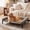 with Grey Bolster Cushion Mat, variant on Elevated Dog Bed with Removable Bolster Cushion Mat, Raised Pet Cot for Extra Large Sized Dogs with Breathable & Washable Mesh, Indoor & Outdoor Pet Hammock with Skid-Resistant Feet.