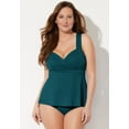 thumbnail image 4 of Swimsuits for All Sweetheart Draped Tankini Set With Mid Waist Swim Brief, 4 of 4