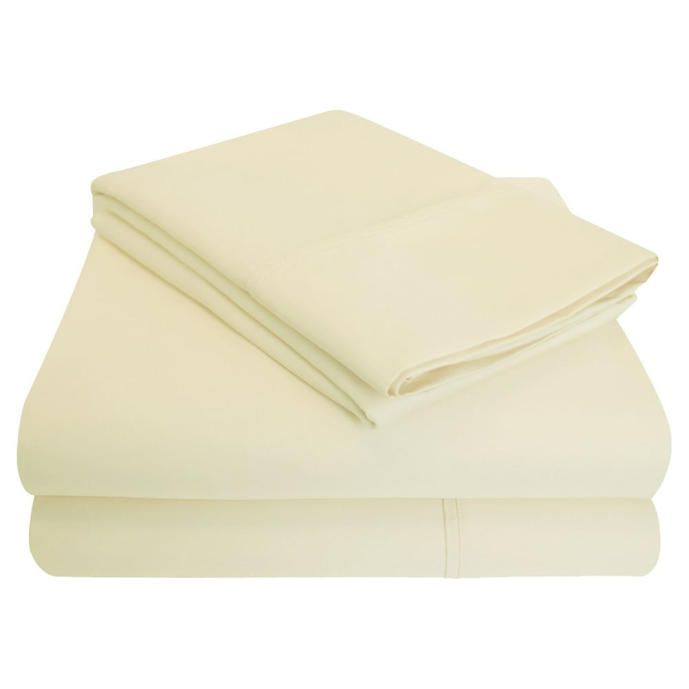1200-Thread Count Cotton and Polyester Blend Deep Pocket Wrinkle-Free