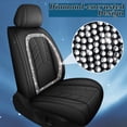 thumbnail image 3 of DIKSOAKR Bling Seat Covers for Audi A3/A4/A6/A7 2009-2024 & A5 2011-2024,Sparkly Crystal Waterproof Leather Diamond Seat Cover Compatible Airbag Black,Full Set(2 Row 5 Seats), 3 of 10
