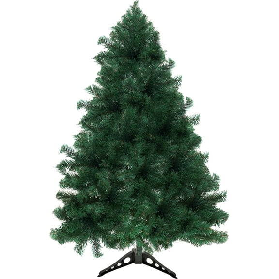 Holiday Essence 4 Foot Christmas Tree, 300 Tips Artificial Green Canadian Pine Tree, Unlit Premium Hinged 4 Ft Tall, PVC Base