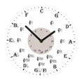 thumbnail image 3 of Reloj de pared con notas musicales, decoración de pared silenciosa, reloj redondo de regalo moderno para 30 centímetros, 3 of 9
