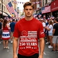 thumbnail image 6 of Fabrcox 250th Anniversary USA Shirts 1776-2026 Flag Print Patriotic T Shirts for Men Freedom Celebration Short Sleeve 4th of July T Shirts for Men Red M, 6 of 6