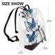 thumbnail image 2 of Fotbe Blue Flying Butterflies Mochila Bolso con Estampado para Mujer, Mochila Antirrobo de Nylon Impermeable, Bolsa Ligera de Hombro, 2 of 4