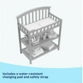 thumbnail image 6 of Graco Infant Changing Table with Changing Pad, Pebble Gray, 6 of 12
