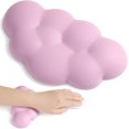 thumbnail image 1 of Cloud Wrist Rest for Mouse, Superfine Memory Foam Soft Gel Wrist Support Pad,Ergonomic Wrist Pain Relief Mouse Pad Wrist Support with Anti-Skid Base for Office, Computer, Laptop（Pink）, 1 of 6