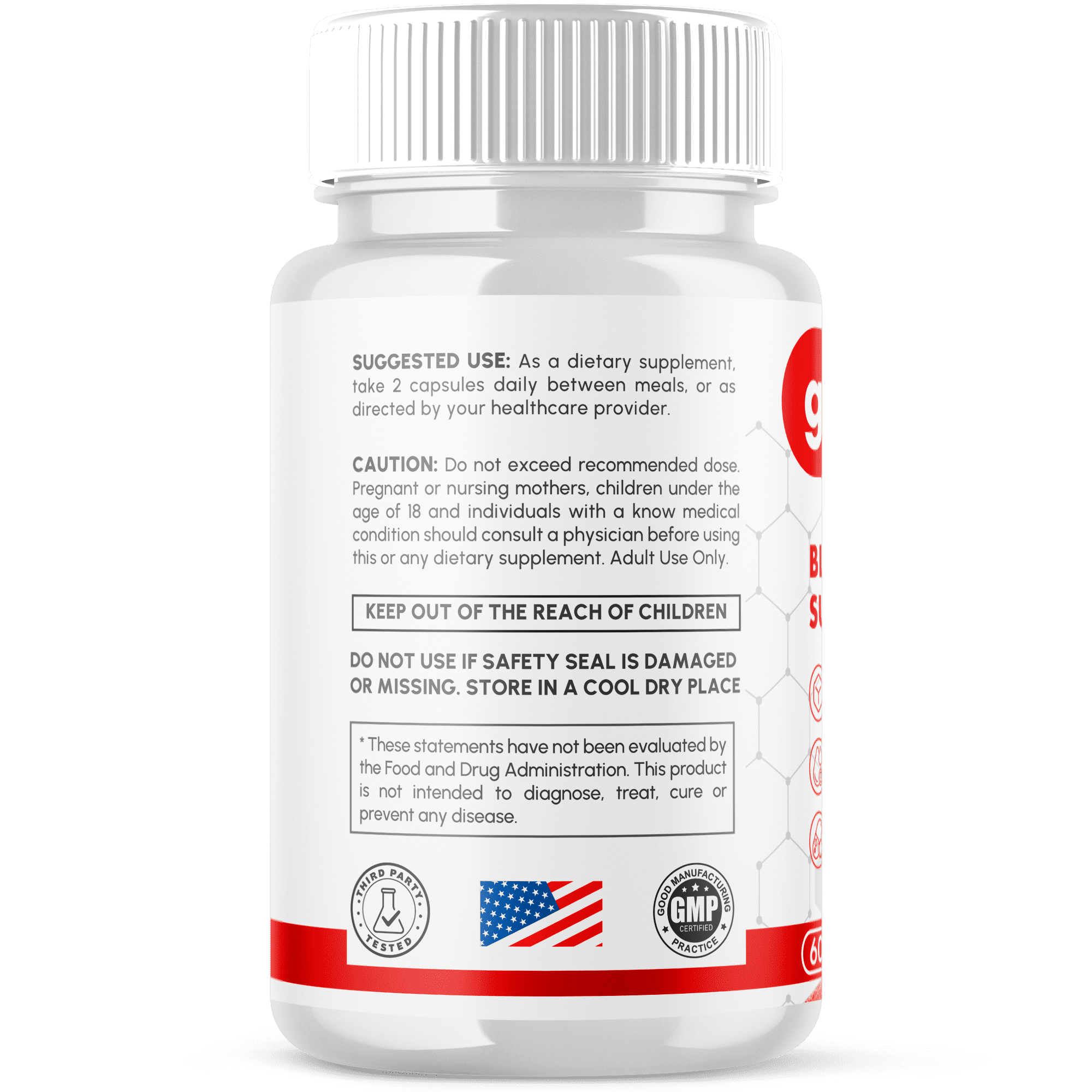 Glucovive Blood Balance Support Pills Advanced Formula Vitamin Supplement Gluco Vive 180 Capsules