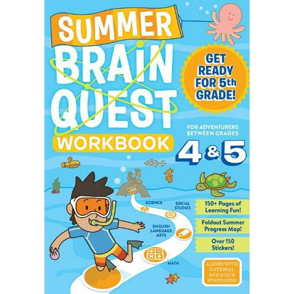 Pre-Owned Summer Brain Quest: Between Grades 4 & 5 (Paperback) 0761189203 9780761189206