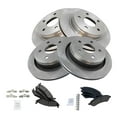 thumbnail image 2 of TRQ Front and Rear Brake Pad & Rotor Kit Brake Pads Brake Rotor Semi-Metallic Fits Select 2007-2009 Chrysler Aspen Dodge Durango 2009-2010 Ram 1500 2011-2018 Ram 1500 2019 1500 Classic, 2 of 7