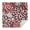 Red Floral and, variant on Multicolor Ethnic Paisley and Floral Pattern Square Tablecloth,Waterproof Square Table Cover,Wipeable Spillproof Washable Table Cover for Home Kitchen Party Decor 42"X42"(107x107cm)
