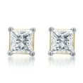 thumbnail image 2 of Arista 1/2 ct Round White Diamond Stud Earrings in 14K White Gold (I-J, I2-I3), 2 of 5